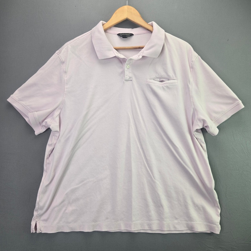 Banana Republic Polo Shirt Luxe Touch Performance XXL Pink Cotton Short Sleeve